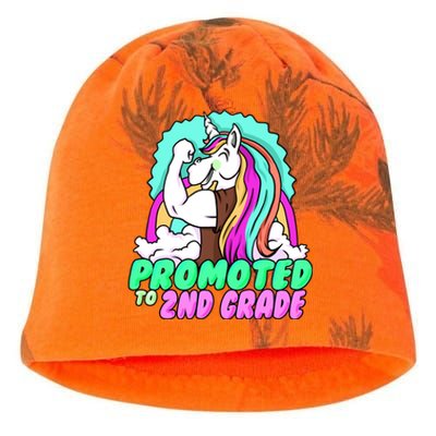 Promoted To Second Grade Graduation Teacher Unicorn Funny Gift Kati - Camo Knit Beanie