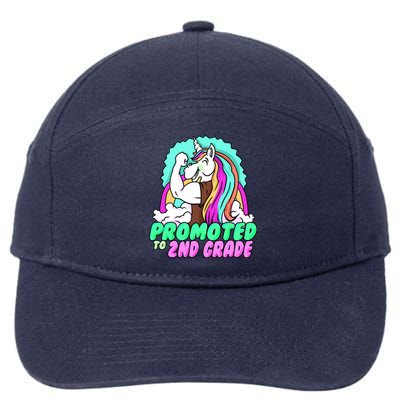 Promoted To Second Grade Graduation Teacher Unicorn Funny Gift 7-Panel Snapback Hat