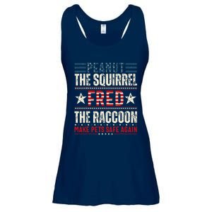 Peanut The Squirrel & Fred The Raccoon Make Pets Safe Again Ladies Essential Flowy Tank