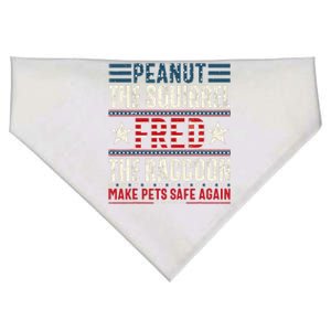 Peanut The Squirrel & Fred The Raccoon Make Pets Safe Again USA-Made Doggie Bandana