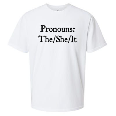 Pronouns The She It Sueded Cloud Jersey T-Shirt