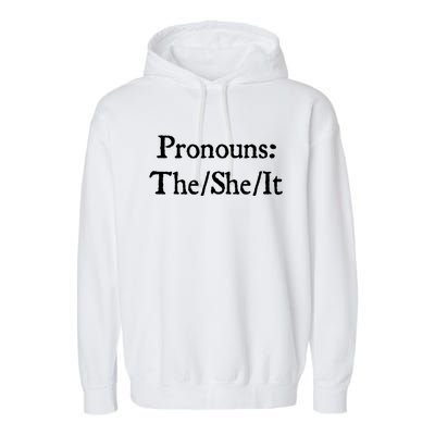 Pronouns The She It Garment-Dyed Fleece Hoodie