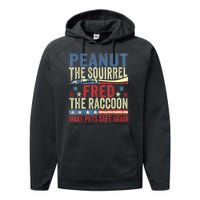 Peanut The Squirrel & Fred The Raccoon Make Pets Safe Again Performance Fleece Hoodie