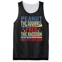 Peanut The Squirrel & Fred The Raccoon Make Pets Safe Again Mesh Reversible Basketball Jersey Tank