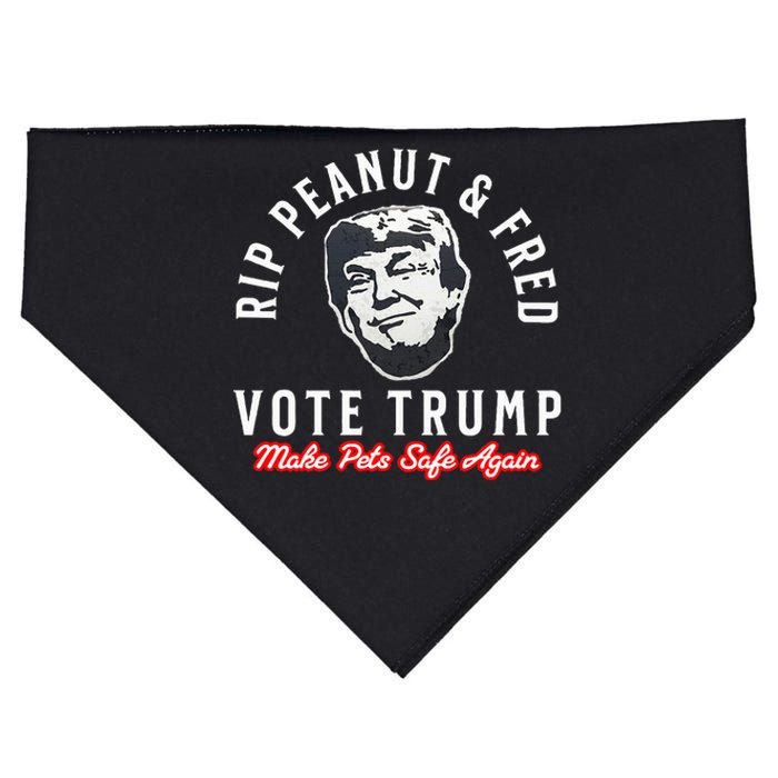 Peanut The Squirrel & Fred The Raccoon Make Pets Safe Again USA-Made Doggie Bandana