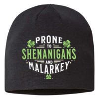 Prone To Shenanigans & Malarkey Fun Clovers St Patrick’S Day Sustainable Beanie