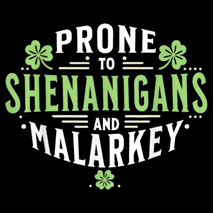 Prone To Shenanigans & Malarkey Fun Clovers St Patrick’S Day Bag