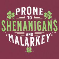 Prone To Shenanigans & Malarkey Fun Clovers St Patrick’S Day 16oz Travel Tumbler