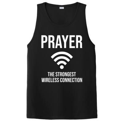 Prayer The Strongest Wireless Connection Funny PosiCharge Competitor Tank