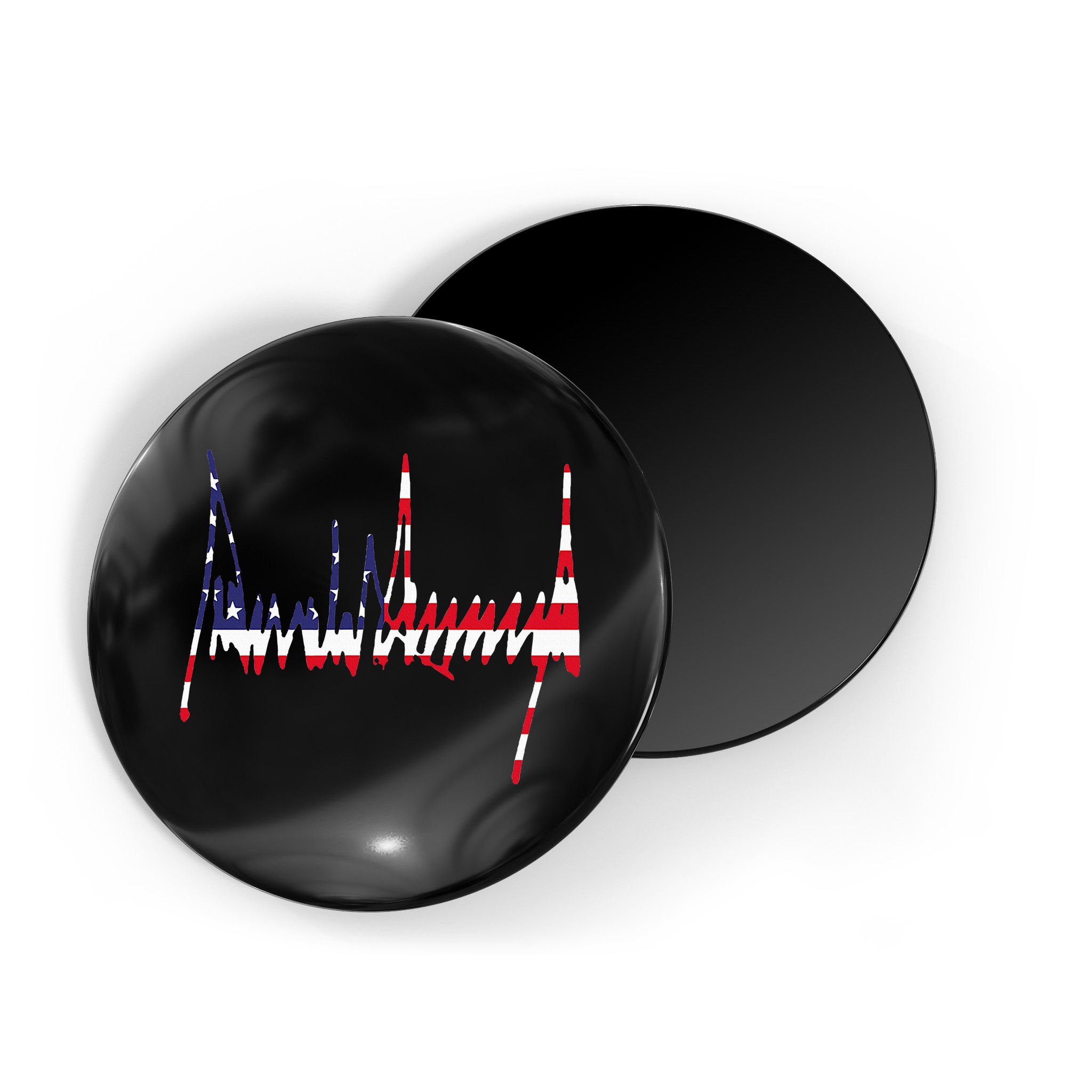 President Trump Signature Usa Flag Color Patriotic American Magnet
