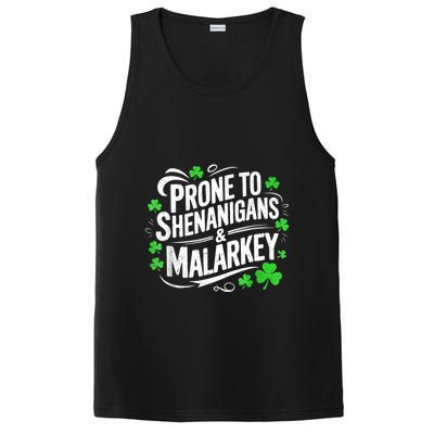 Prone To Shenanigans And Malarkey St Patricks Day PosiCharge Competitor Tank