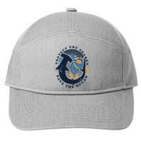 Protect The Shark Save The Ocean Save Ocean Animals 7-Panel Snapback Hat