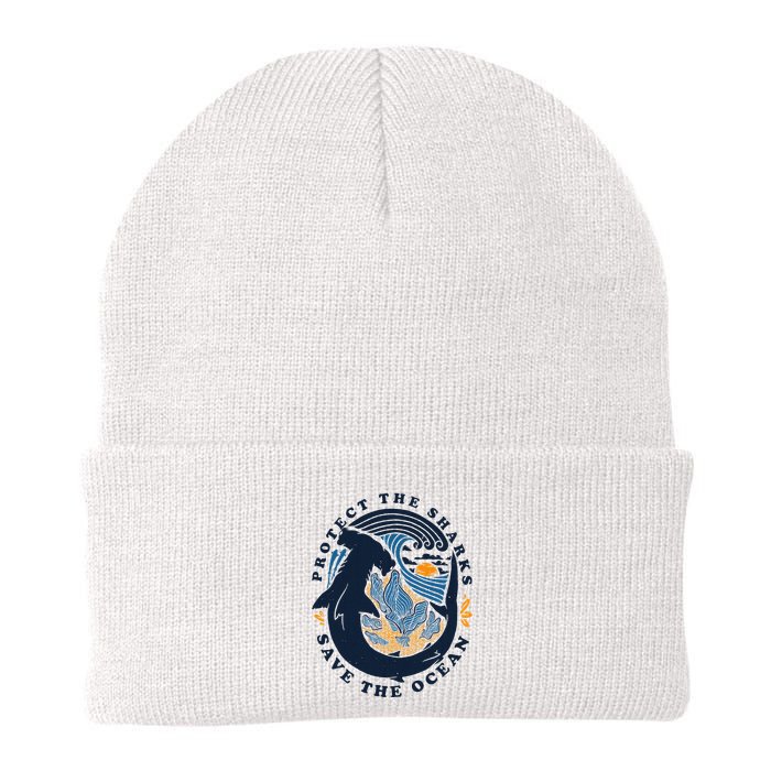 Protect The Shark Save The Ocean Save Ocean Animals Knit Cap Winter Beanie