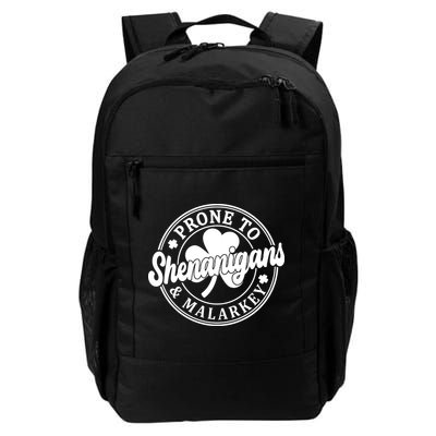 Prone To Shenanigans Malarkey St Patricks Day Backpack