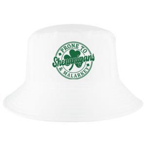 Prone To Shenanigans Malarkey St Patricks Day Cool Comfort Performance Bucket Hat