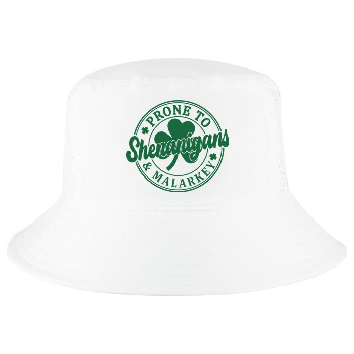 Prone To Shenanigans Malarkey St Patricks Day Cool Comfort Performance Bucket Hat