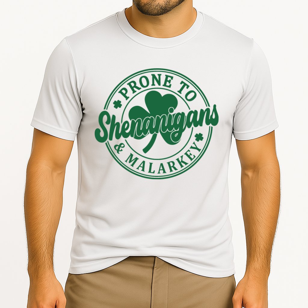 Prone To Shenanigans Malarkey St Patricks Day Performance Shirt
