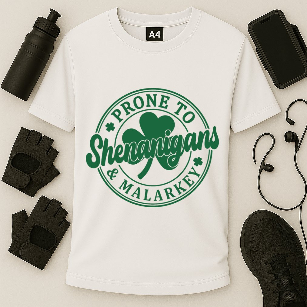 Prone To Shenanigans Malarkey St Patricks Day Performance Shirt