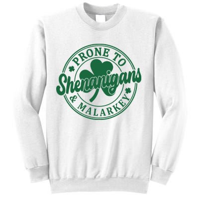 Prone To Shenanigans Malarkey St Patricks Day Sweatshirt