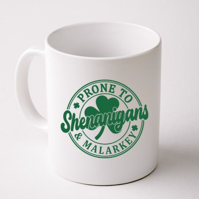 Prone To Shenanigans Malarkey St Patricks Day Mug