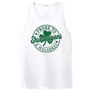 Prone To Shenanigans Malarkey St Patricks Day PosiCharge Competitor Tank