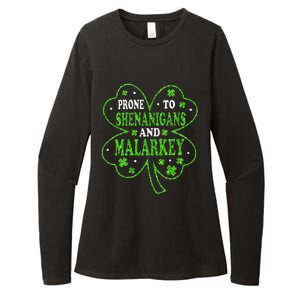 Prone To Shenanigans And Malarkey St Patricks Day Womens CVC Long Sleeve Shirt