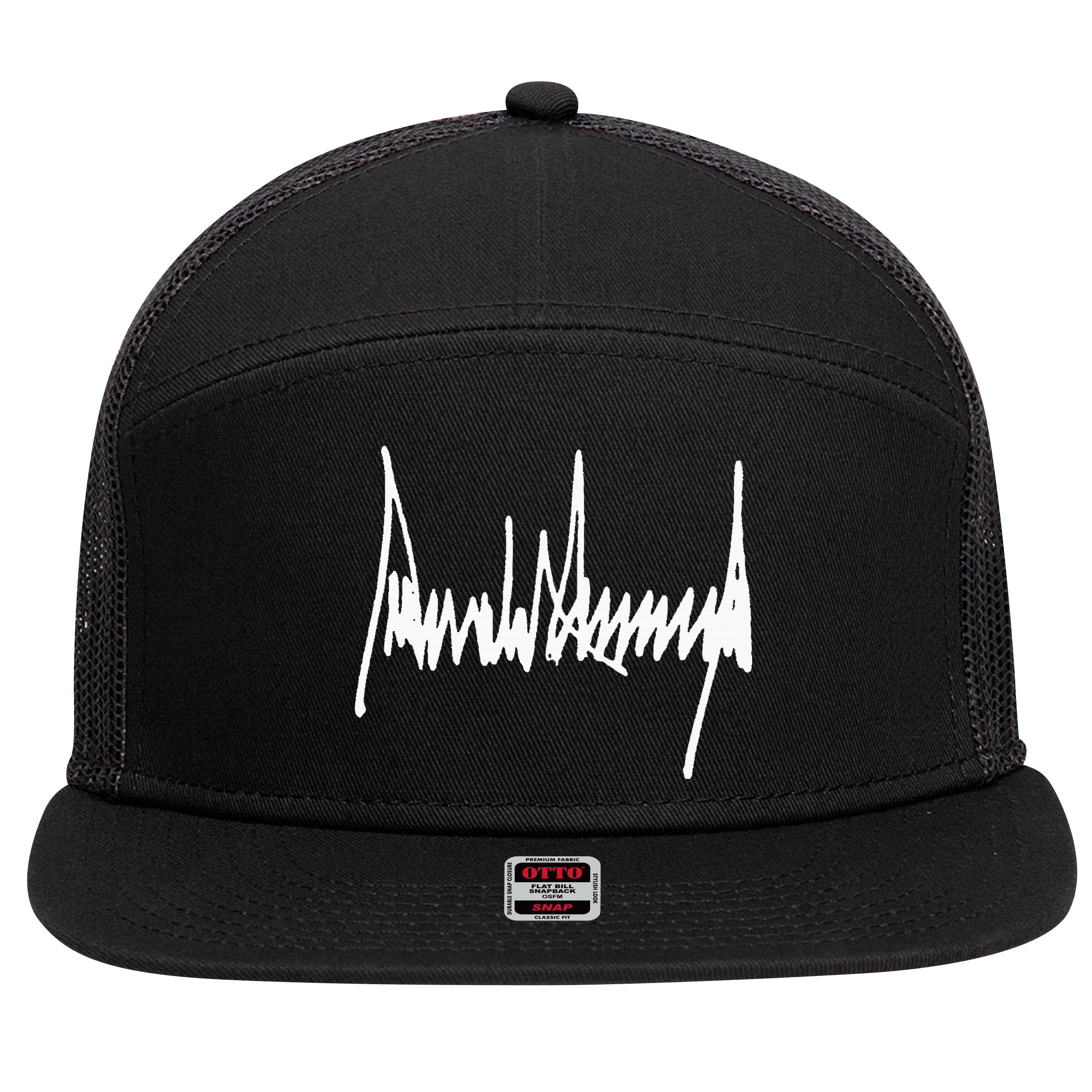 President Trump Signature 7 Panel Mesh Trucker Snapback Hat