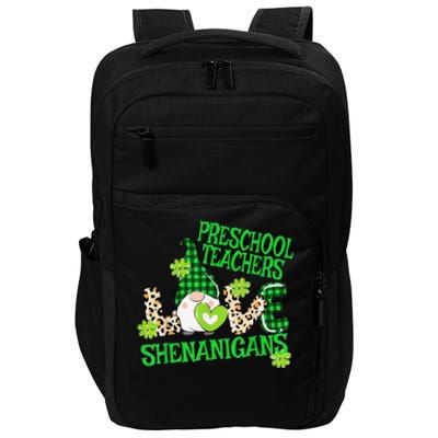 Preschool Teacher St Patricks Day PreK Shenanigans LOVE Impact Tech Backpack