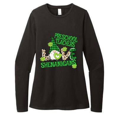 Preschool Teacher St Patricks Day PreK Shenanigans LOVE Womens CVC Long Sleeve Shirt