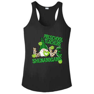 Preschool Teacher St Patricks Day PreK Shenanigans LOVE Ladies PosiCharge Competitor Racerback Tank