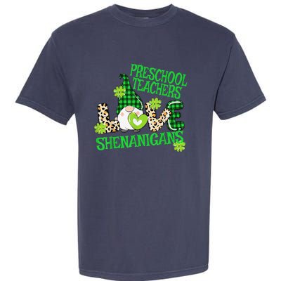 Preschool Teacher St Patricks Day PreK Shenanigans LOVE Garment-Dyed Heavyweight T-Shirt