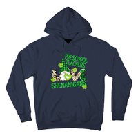 Preschool Teacher St Patricks Day PreK Shenanigans LOVE Hoodie