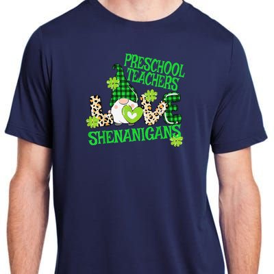 Preschool Teacher St Patricks Day PreK Shenanigans LOVE Adult ChromaSoft Performance T-Shirt