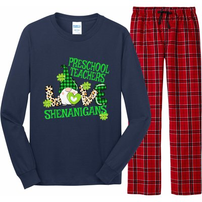 Preschool Teacher St Patricks Day PreK Shenanigans LOVE Long Sleeve Pajama Set