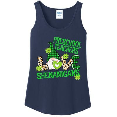 Preschool Teacher St Patricks Day PreK Shenanigans LOVE Ladies Essential Tank