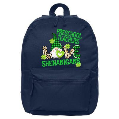 Preschool Teacher St Patricks Day PreK Shenanigans LOVE 16 in Basic Backpack