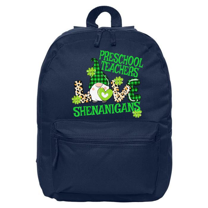 Preschool Teacher St Patricks Day PreK Shenanigans LOVE 16 in Basic Backpack