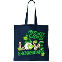 Preschool Teacher St Patricks Day PreK Shenanigans LOVE Tote Bag