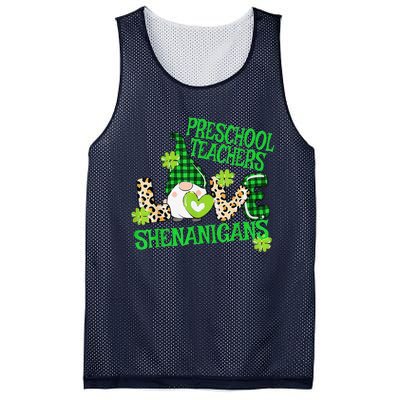 Preschool Teacher St Patricks Day PreK Shenanigans LOVE Mesh Reversible Basketball Jersey Tank