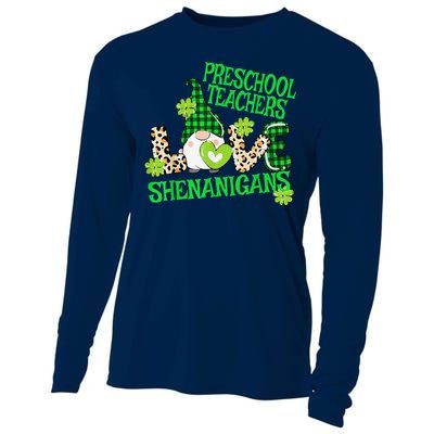 Preschool Teacher St Patricks Day PreK Shenanigans LOVE Cooling Performance Long Sleeve Crew