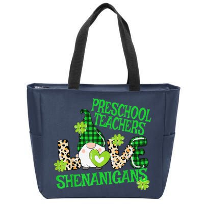 Preschool Teacher St Patricks Day PreK Shenanigans LOVE Zip Tote Bag