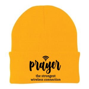 Prayer The Strongest Wireless Connection Knit Cap Winter Beanie