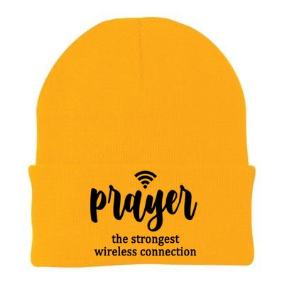 Prayer The Strongest Wireless Connection Knit Cap Winter Beanie