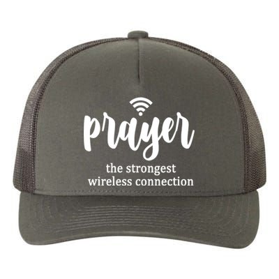 Prayer The Strongest Wireless Connection Yupoong Adult 5-Panel Trucker Hat