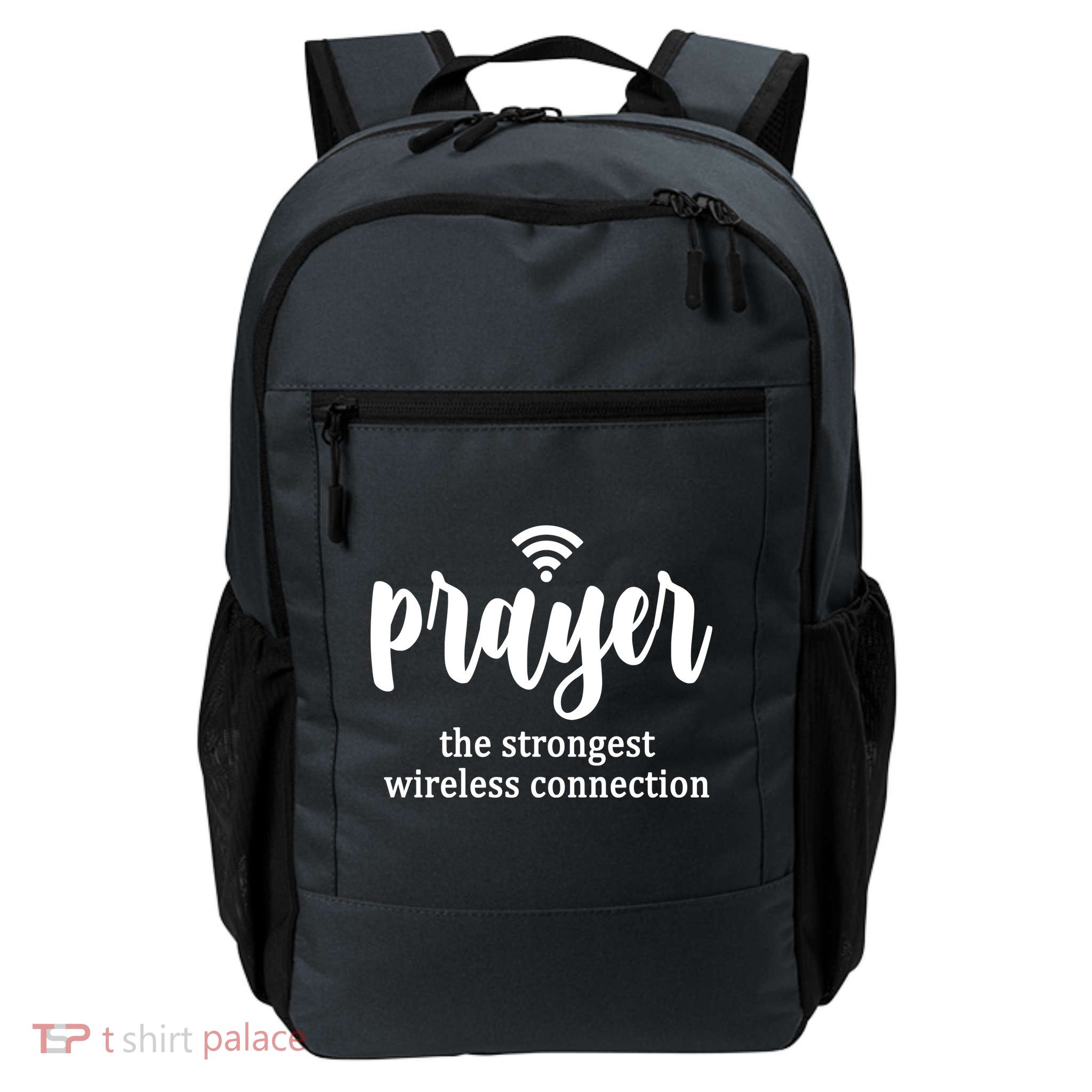 Prayer The Strongest Wireless Connection Daily Commute Backpack