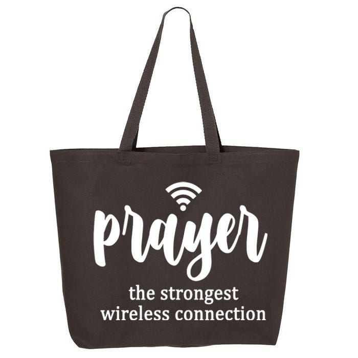 Prayer The Strongest Wireless Connection 25L Jumbo Tote