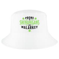 Prone To Shenanigans And Malarkey St Patricks Day Cool Comfort Performance Bucket Hat