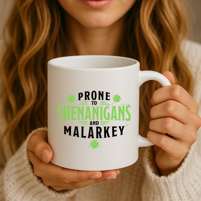 Prone To Shenanigans And Malarkey St Patricks Day Mug