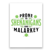 Prone To Shenanigans And Malarkey St Patricks Day Poster