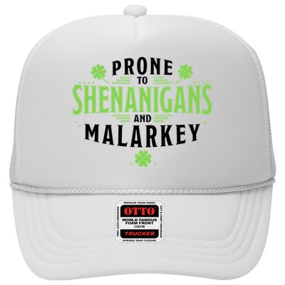 Prone To Shenanigans And Malarkey St Patricks Day Trucker Hat